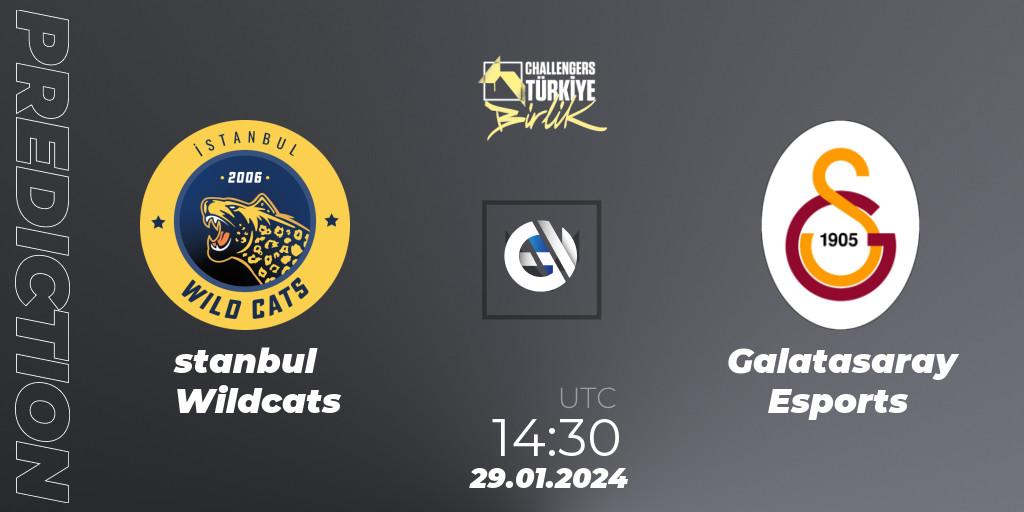 İstanbul Wildcats vs Galatasaray Esports: Match Prediction. 29.01.24, VALORANT, VALORANT Challengers 2024 Turkey: Birlik Split 1