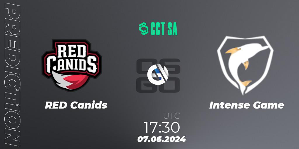 RED Canids vs Intense Game: Match Prediction. 07.06.2024 at 17:30, Counter-Strike (CS2), CCT Season 2 South America Series 1