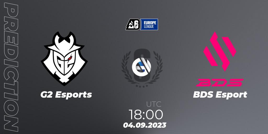 G2 Esports vs BDS Esport: Match Prediction. 04.09.23, Rainbow Six, Europe League 2023 - Stage 2