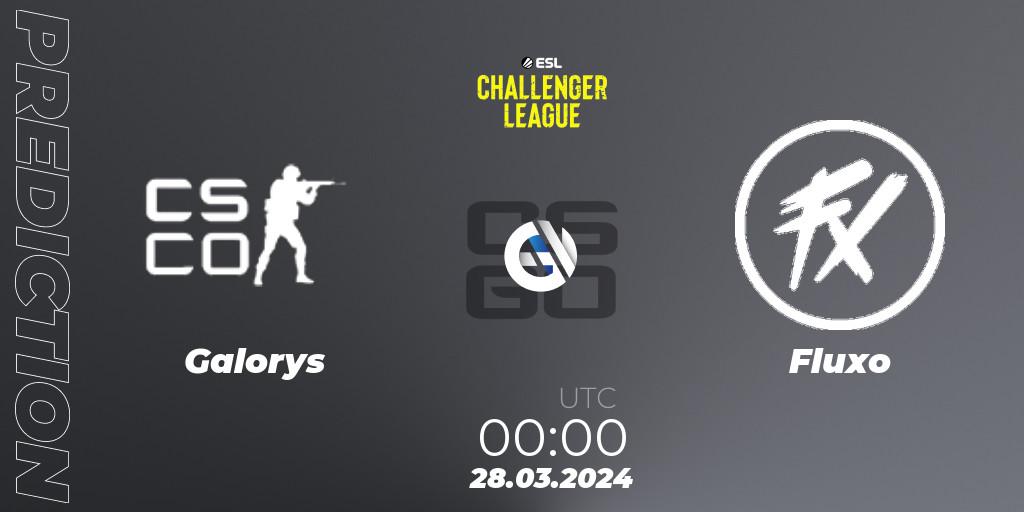 Galorys vs Fluxo: Match Prediction. 28.03.2024 at 00:30, Counter-Strike (CS2), ESL Challenger League Season 47: South America