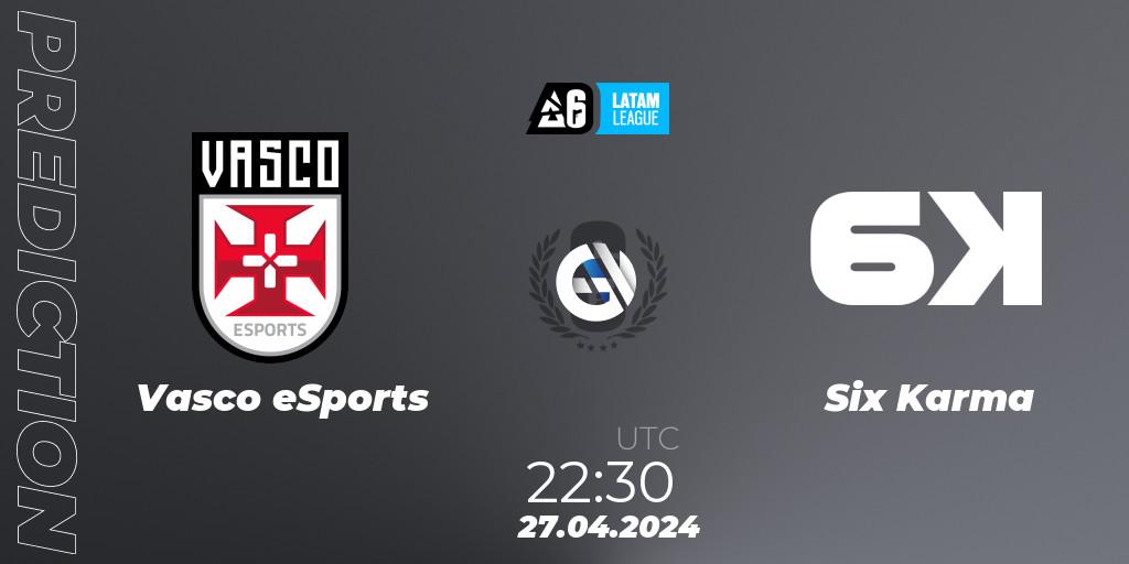 Vasco eSports vs Six Karma: Match Prediction. 27.04.2024 at 23:00, Rainbow Six, LATAM League 2024 - Stage 1: Final Four