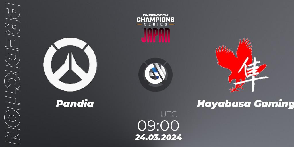 Pandia vs Hayabusa Gaming: Match Prediction. 24.03.2024 at 09:00, Overwatch, Overwatch Champions Series 2024 - Stage 1 Japan