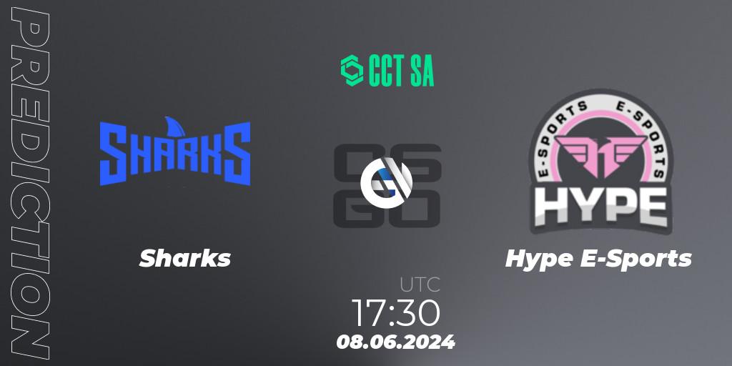 Sharks vs Hype E-Sports: Match Prediction. 08.06.2024 at 17:30, Counter-Strike (CS2), CCT Season 2 South America Series 1
