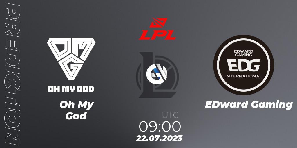 Oh My God vs EDward Gaming: Match Prediction. 22.07.2023 at 09:00, LoL, LPL Summer 2023 - Playoffs