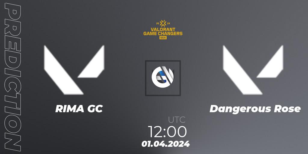 RIMA GC vs Dangerous Rose: Match Prediction. 01.04.2024 at 11:30, VALORANT, VCT 2024: Game Changers SEA Stage 1