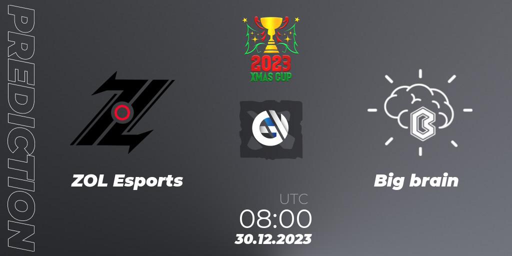 ZOL Esports vs Big brain: Match Prediction. 04.01.2024 at 08:00, Dota 2, Xmas Cup 2023