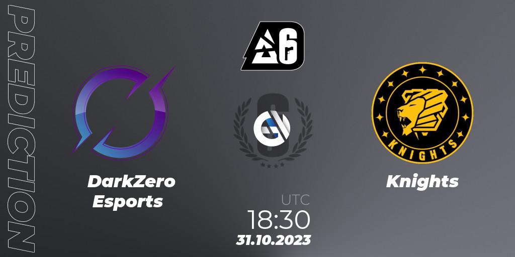 DarkZero Esports vs Knights: Match Prediction. 31.10.2023 at 18:30, Rainbow Six, BLAST Major USA 2023