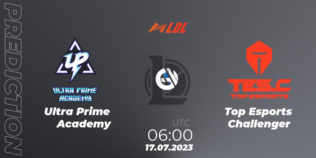 Ultra Prime Academy vs Top Esports Challenger: Match Prediction. 17.07.23, LoL, LDL 2023 - Regular Season - Stage 3