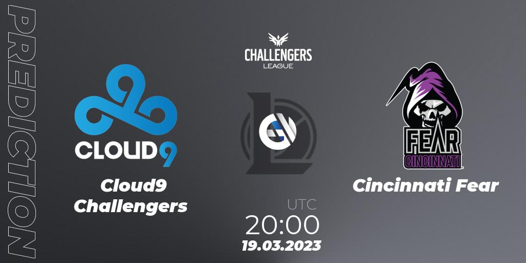 Cloud9 Challengers vs Cincinnati Fear: Match Prediction. 19.03.2023 at 20:00, LoL, NACL 2023 Spring - Playoffs