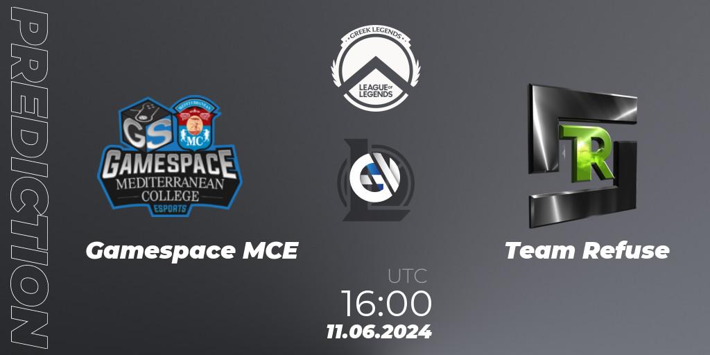 Gamespace MCE vs Team Refuse: Match Prediction. 11.06.2024 at 16:00, LoL, GLL Summer 2024