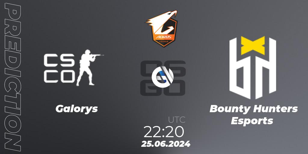 Galorys vs Bounty Hunters Esports: Match Prediction. 25.06.2024 at 22:20, Counter-Strike (CS2), Aorus League 2024 Season 1: Brazil