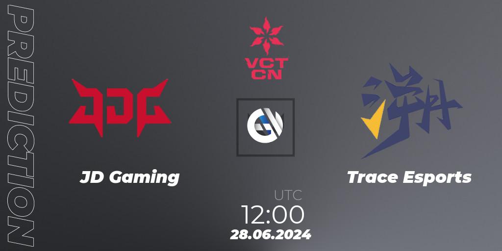 JD Gaming vs Trace Esports: Match Prediction. 28.06.2024 at 12:00, VALORANT, VALORANT Champions Tour China 2024: Stage 2 - Group Stage