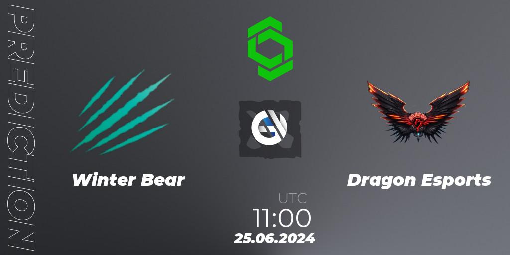 Winter Bear vs Dragon Esports: Match Prediction. 25.06.2024 at 11:15, Dota 2, CCT Dota 2 Series 1