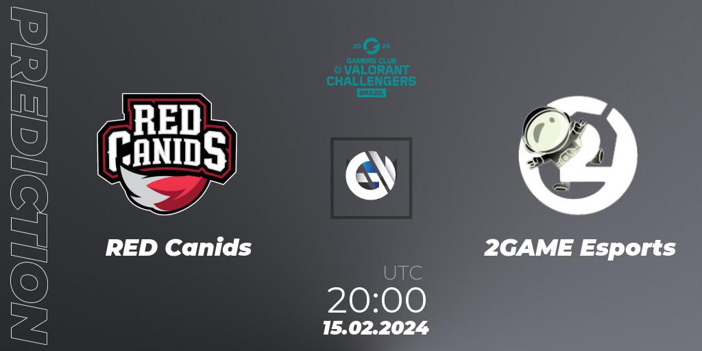 RED Canids vs 2GAME Esports: Match Prediction. 15.02.24, VALORANT, VALORANT Challengers Brazil 2024: Split 1