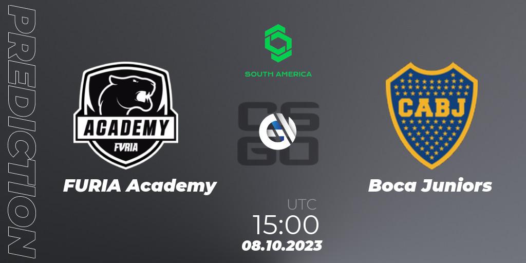 FURIA Academy vs Boca Juniors: Match Prediction. 08.10.2023 at 15:00, Counter-Strike (CS2), CCT South America Series #12