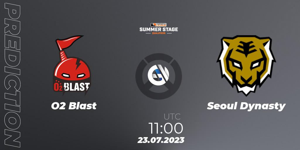 O2 Blast vs Seoul Dynasty: Match Prediction. 23.07.23, Overwatch, Overwatch League 2023 - Summer Stage Qualifiers