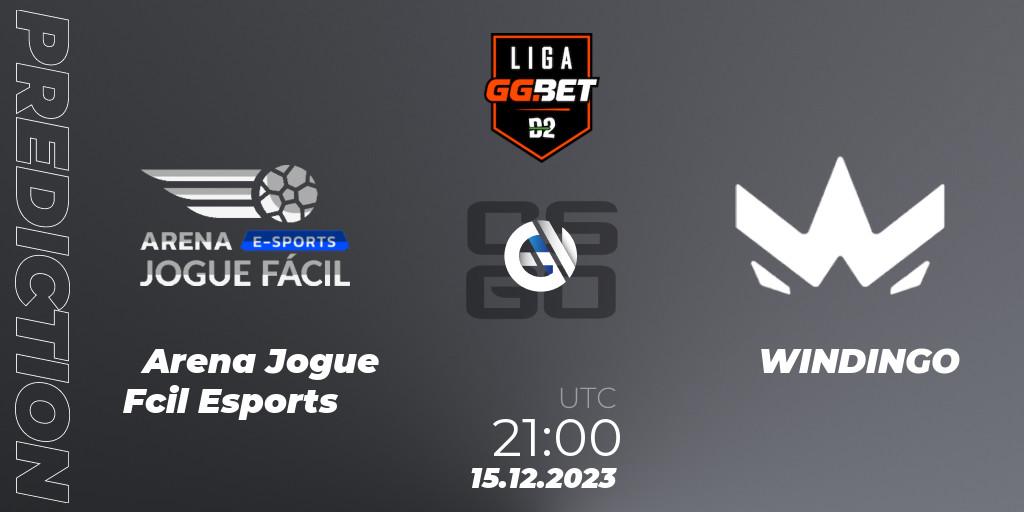 Arena Jogue Fácil Esports vs WINDINGO: Match Prediction. 15.12.2023 at 21:00, Counter-Strike (CS2), Dust2 Brasil Liga Season 2