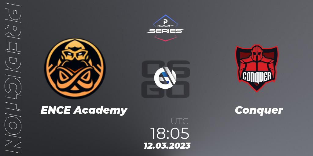ENCE Academy vs Conquer: Match Prediction. 12.03.2023 at 18:05, Counter-Strike (CS2), Pelaajat Series Spring 2023
