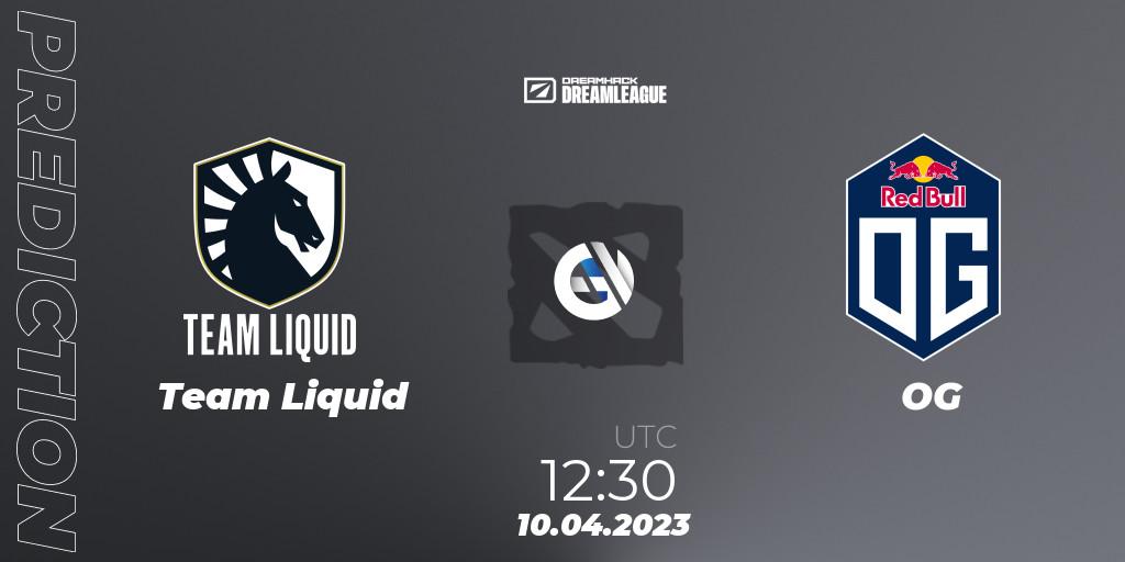 Team Liquid vs OG: Match Prediction. 10.04.23, Dota 2, DreamLeague Season 19 - Group Stage 1