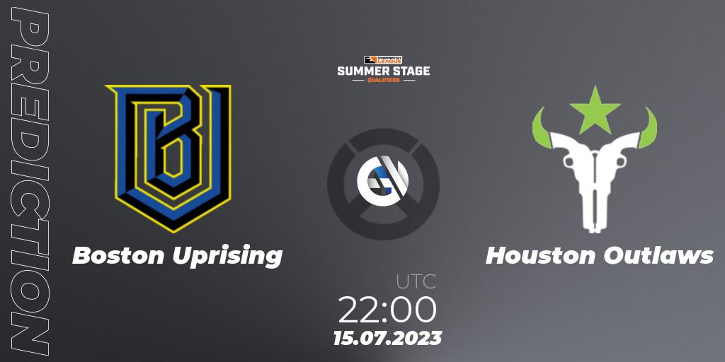 Boston Uprising vs Houston Outlaws: Match Prediction. 15.07.2023 at 22:30, Overwatch, Overwatch League 2023 - Summer Stage Qualifiers