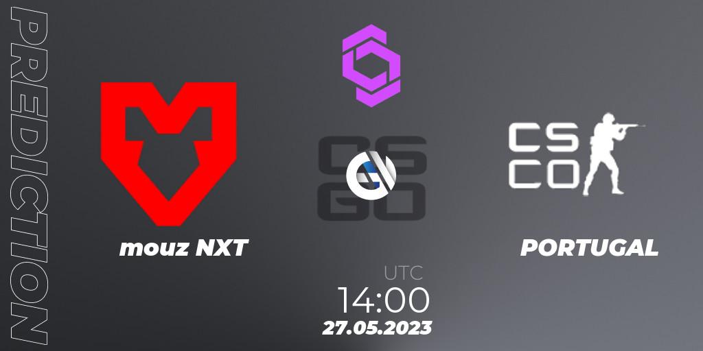 mouz NXT vs PORTUGAL: Match Prediction. 27.05.2023 at 14:00, Counter-Strike (CS2), CCT West Europe Series 4 Closed Qualifier