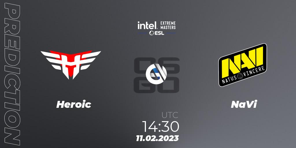 Heroic vs NaVi: Match Prediction. 11.02.2023 at 14:40, Counter-Strike (CS2), IEM Katowice 2023