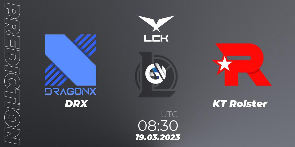 DRX vs KT Rolster: Match Prediction. 19.03.23, LoL, LCK Spring 2023 - Group Stage