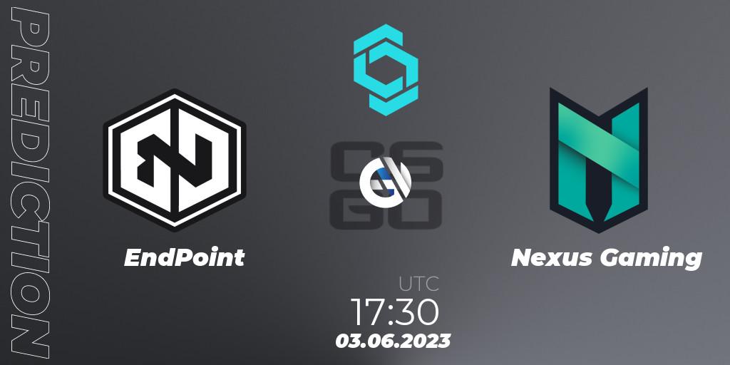 EndPoint vs Nexus Gaming: Match Prediction. 03.06.23, CS2 (CS:GO), CCT North Europe Series 5