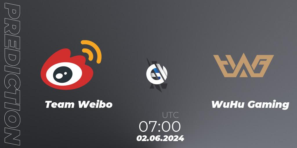 Team Weibo vs WuHu Gaming: Match Prediction. 02.06.2024 at 07:00, Wild Rift, Wild Rift Super League Summer 2024 - 5v5 Tournament Group Stage