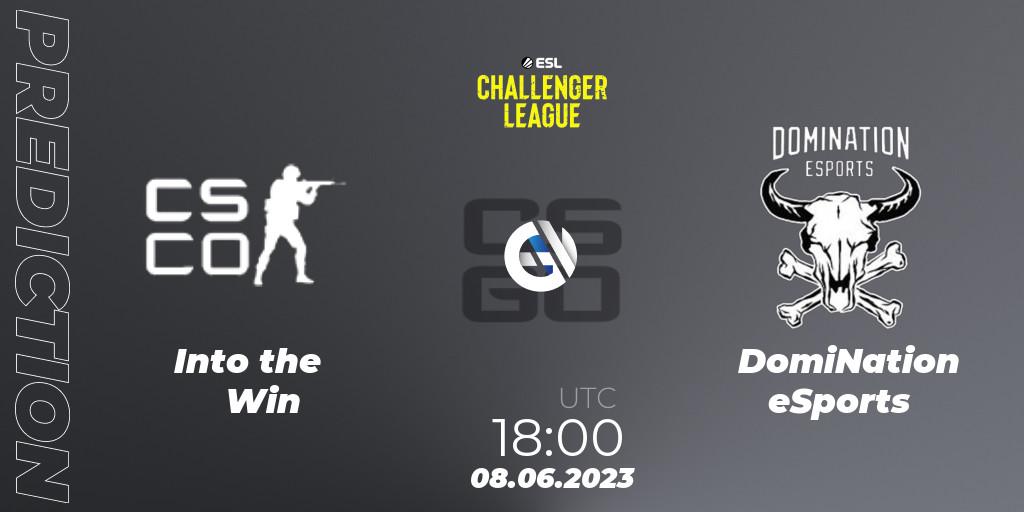 Into the Win vs DomiNation eSports: Match Prediction. 08.06.23, CS2 (CS:GO), ESL Challenger League Season 45 Europe Relegation