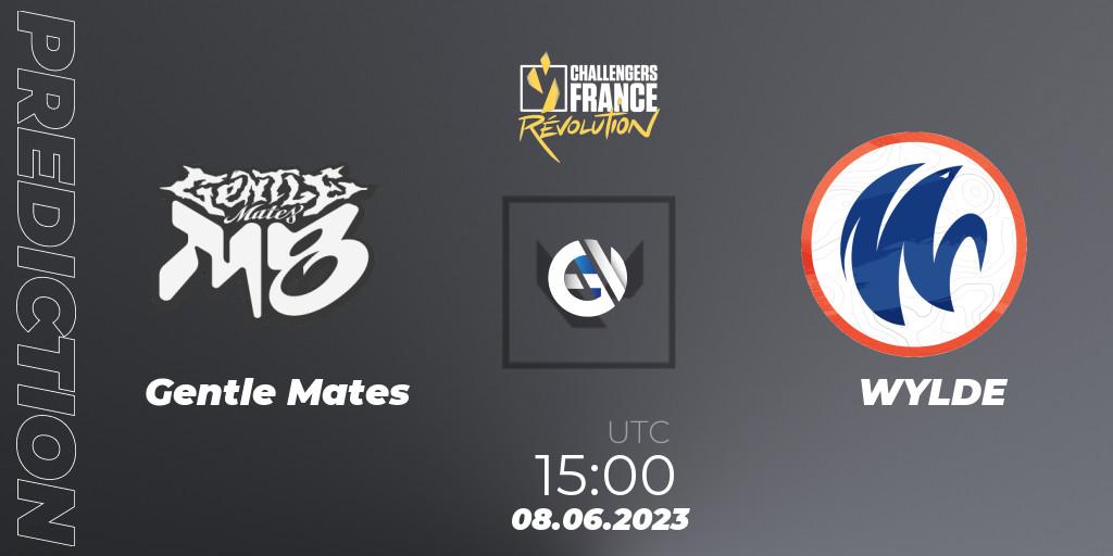 Gentle Mates vs WYLDE: Match Prediction. 08.06.23, VALORANT, VALORANT Challengers 2023 France: Revolution Split 2 - Playoffs