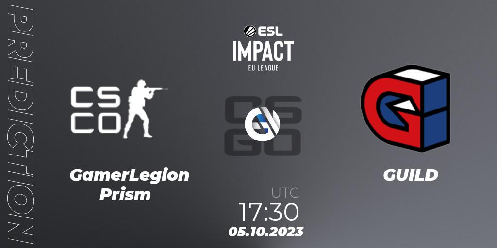 GamerLegion Prism vs GUILD: Match Prediction. 05.10.23, CS2 (CS:GO), ESL Impact League Season 4: European Division