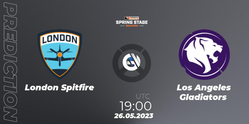 London Spitfire vs Los Angeles Gladiators: Match Prediction. 26.05.2023 at 19:00, Overwatch, OWL Stage Qualifiers Spring 2023 West