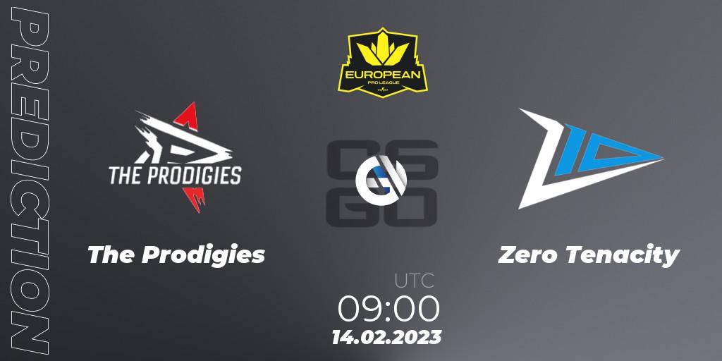 The Prodigies vs Zero Tenacity: Match Prediction. 14.02.2023 at 09:00, Counter-Strike (CS2), European Pro League Season 6: Division 2