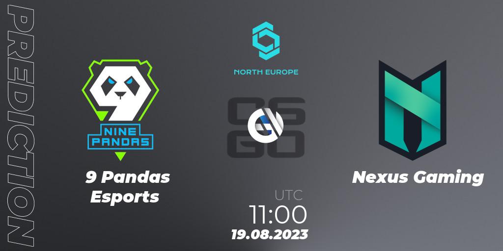9 Pandas Esports vs Nexus Gaming: Match Prediction. 19.08.2023 at 11:00, Counter-Strike (CS2), CCT North Europe Series #7