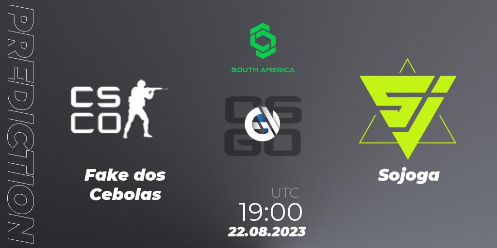 Fake dos Cebolas vs Sojoga: Match Prediction. 22.08.2023 at 21:25, Counter-Strike (CS2), CCT South America Series #10