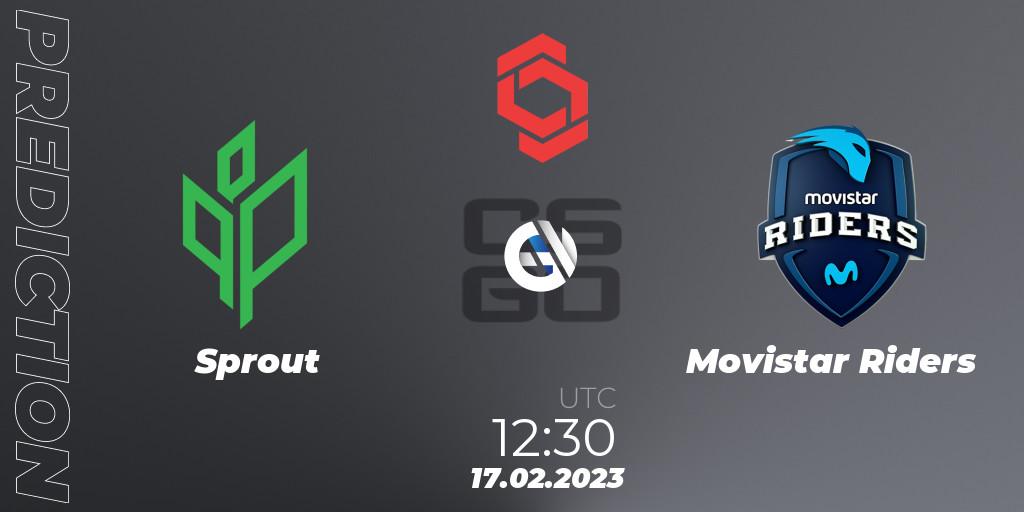 Sprout vs Movistar Riders: Match Prediction. 17.02.2023 at 12:20, Counter-Strike (CS2), CCT Central Europe Series Finals #1