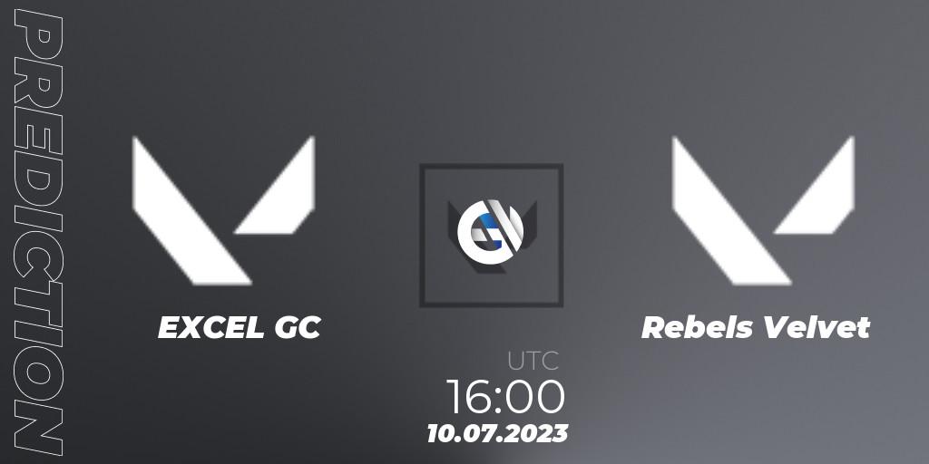 EXCEL GC vs REBELS VELVET: Match Prediction. 10.07.2023 at 16:10, VALORANT, VCT 2023: Game Changers EMEA Series 2 - Group Stage