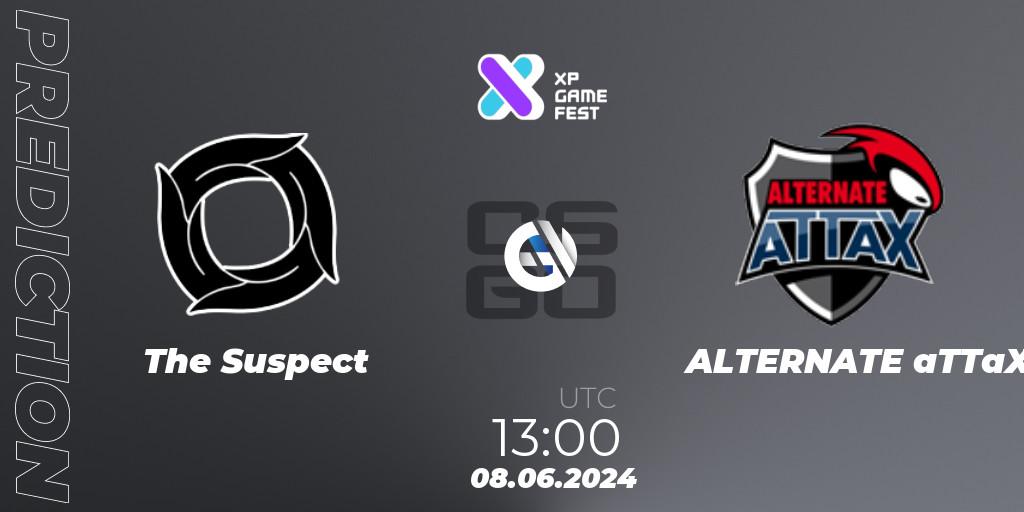 The Suspect vs ALTERNATE aTTaX: Match Prediction. 08.06.2024 at 12:30, Counter-Strike (CS2), XP Game Fest 2024