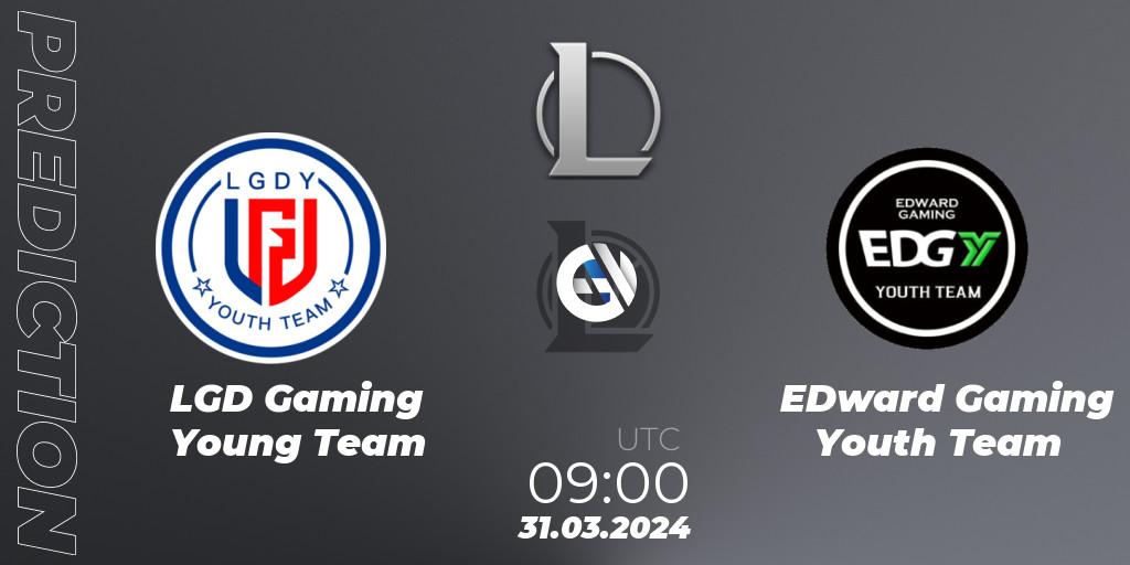 LGD Gaming Young Team vs EDward Gaming Youth Team: Match Prediction. 31.03.24, LoL, LDL 2024 - Stage 1