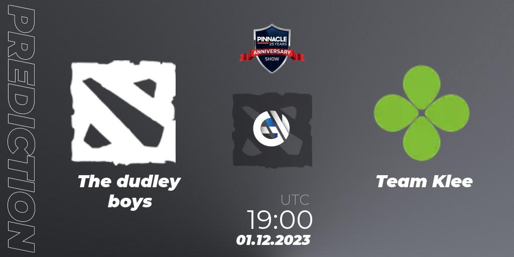 The dudley boys vs Team Klee: Match Prediction. 01.12.2023 at 16:01, Dota 2, Pinnacle - 25 Year Anniversary Show