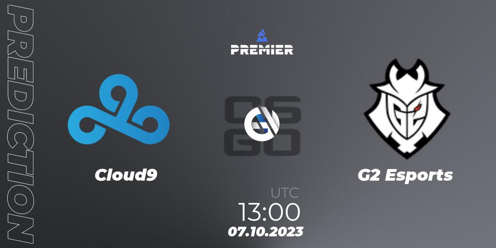 Cloud9 vs G2 Esports: Match Prediction. 07.10.2023 at 13:00, Counter-Strike (CS2), BLAST Premier Fall Showdown 2023