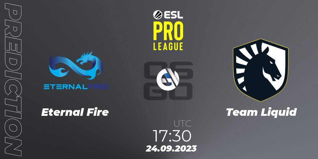 Eternal Fire vs Team Liquid: Match Prediction. 24.09.2023 at 17:55, Counter-Strike (CS2), ESL Pro League Season 18