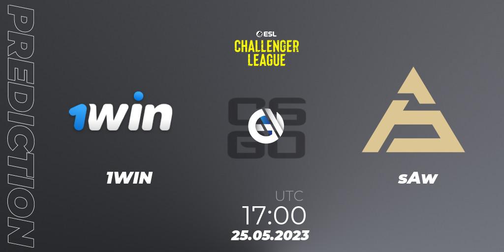 1WIN vs sAw: Match Prediction. 25.05.2023 at 17:00, Counter-Strike (CS2), ESL Challenger League Season 45: Europe