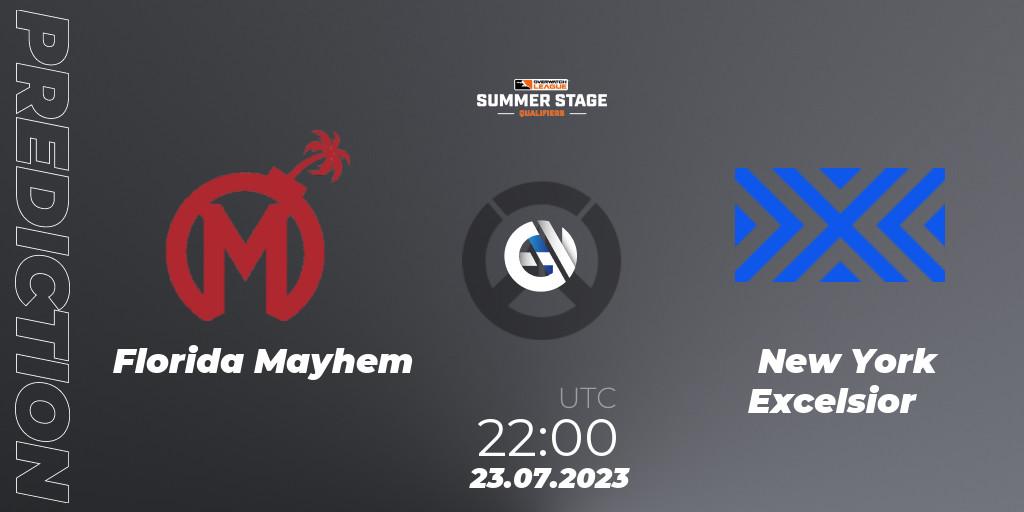 Florida Mayhem vs New York Excelsior: Match Prediction. 23.07.2023 at 22:00, Overwatch, Overwatch League 2023 - Summer Stage Qualifiers