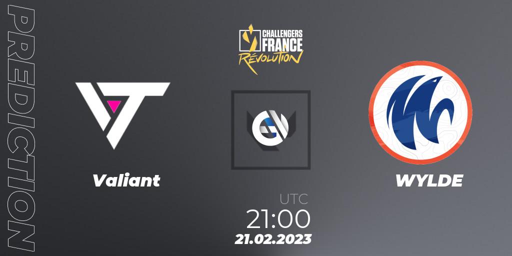 Valiant vs WYLDE: Match Prediction. 21.02.2023 at 21:00, VALORANT, VALORANT Challengers 2023 France: Revolution Split 1
