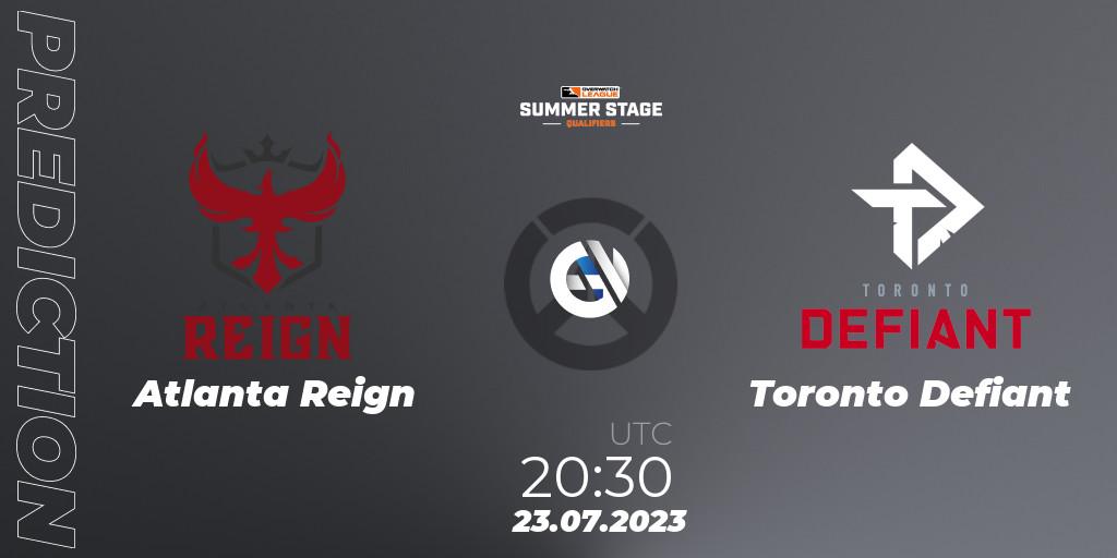 Atlanta Reign vs Toronto Defiant: Match Prediction. 23.07.23, Overwatch, Overwatch League 2023 - Summer Stage Qualifiers