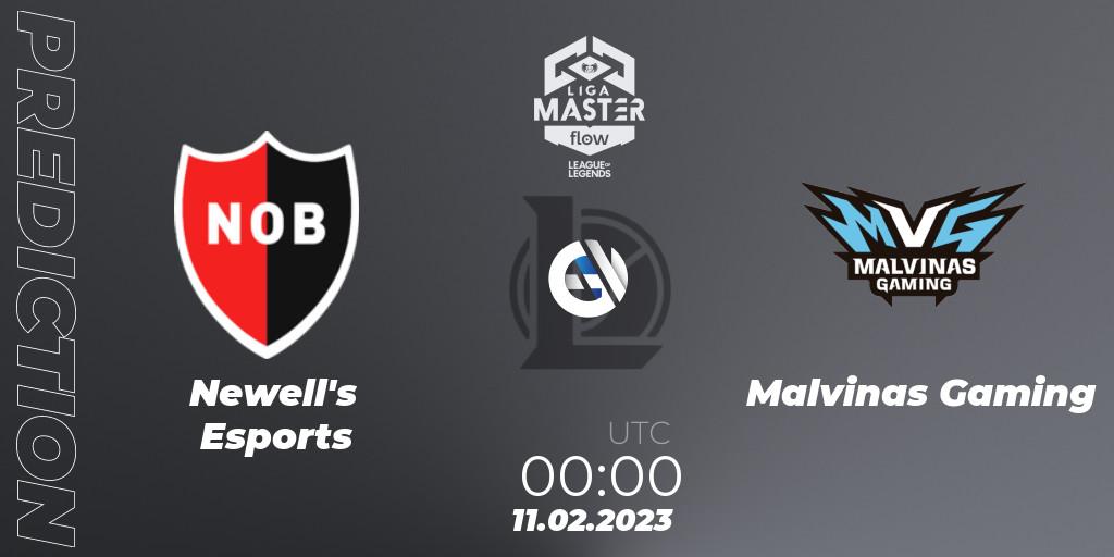 Newell's Esports vs Malvinas Gaming: Match Prediction. 11.02.2023 at 00:00, LoL, Liga Master Opening 2023 - Group Stage