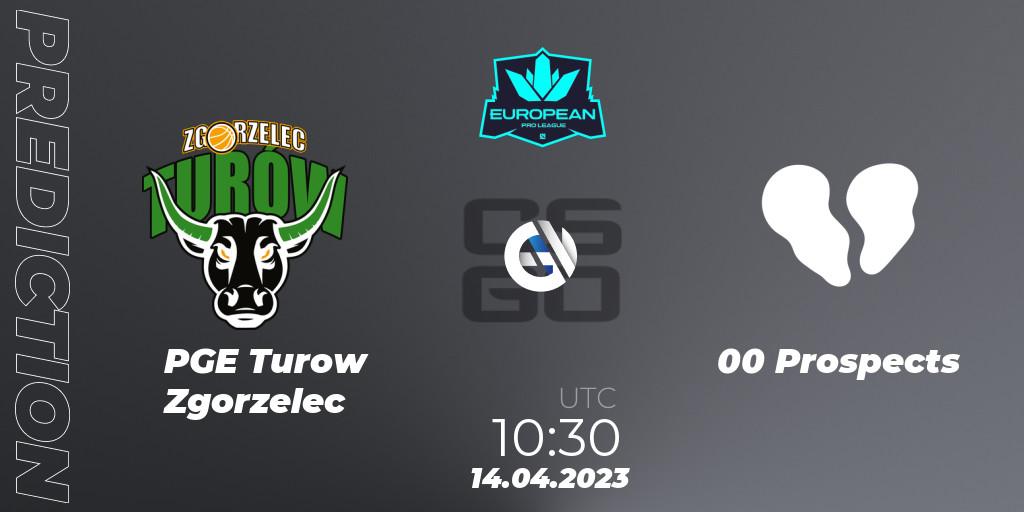 PGE Turow Zgorzelec vs 00 Prospects: Match Prediction. 14.04.2023 at 10:30, Counter-Strike (CS2), European Pro League Season 7