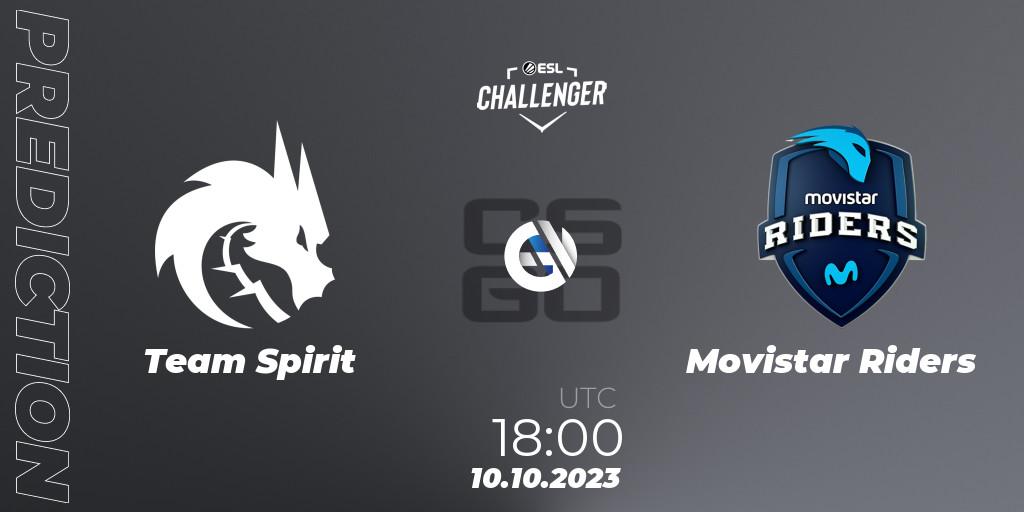 Team Spirit vs Movistar Riders: Match Prediction. 10.10.2023 at 18:00, Counter-Strike (CS2), ESL Challenger at DreamHack Winter 2023: European Qualifier